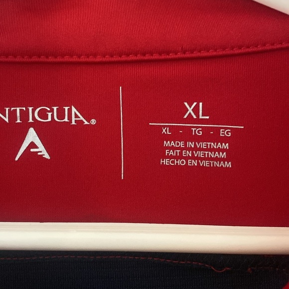 Antigua NFL Golf Quarter Zip Sweater - New England Patriots - Picture 4 of 6